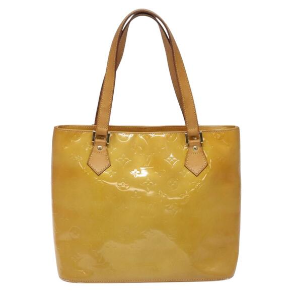 LOUIS VUITTON Monogram Vernis Houston Hand Bag Beige M91004 - Picture 2 of 13